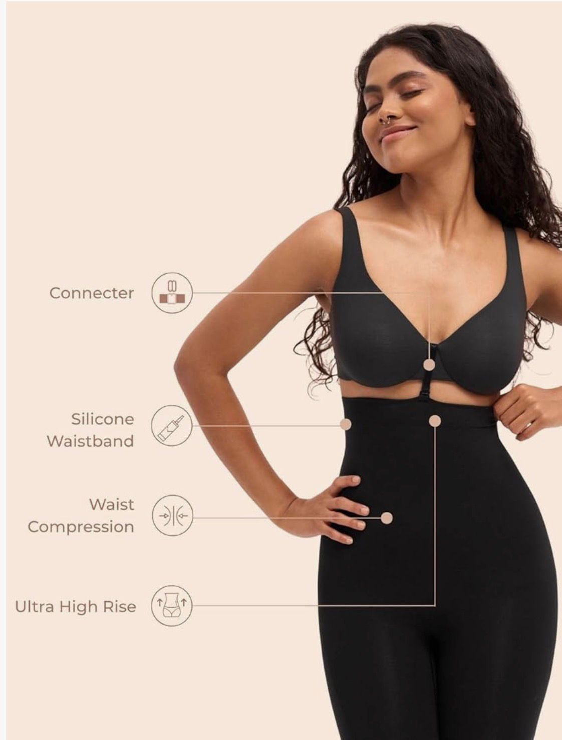 4-in-1 Quick Slim Tummy, Back, Thighs, Hips Body Shaper (Pack of 2)