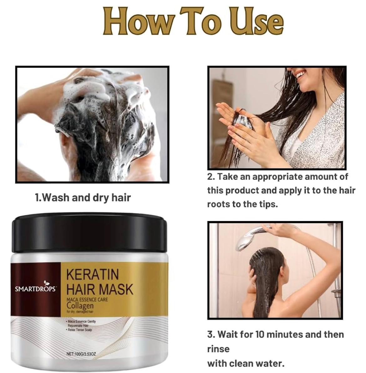 Keratin Repair Hair Mask | Deep Nourishment for Smooth, Soft & Frizz-Free Hair (100 g)