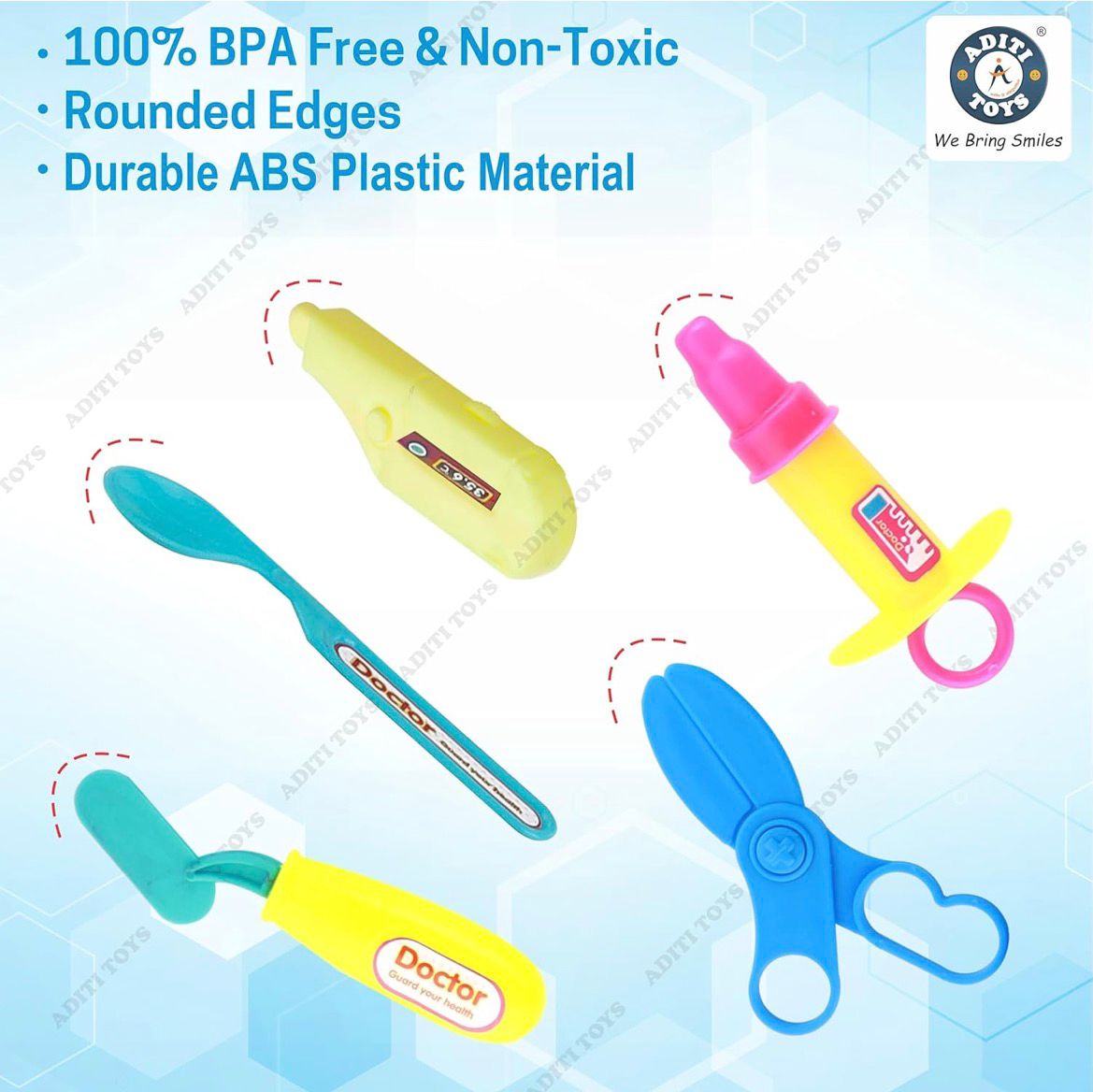 Kids Doctor Set with Stethoscope & Medical Tools | Educational Pretend Play Toy with Carry Case (Boys & Girls)