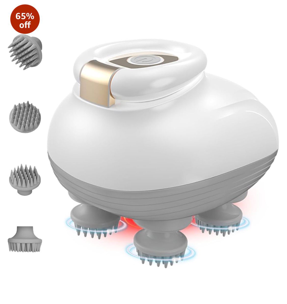 Rechargeable Electric Scalp Massager | Stress Relief, Hair Relaxation & Deep Head Massage (Waterproof)