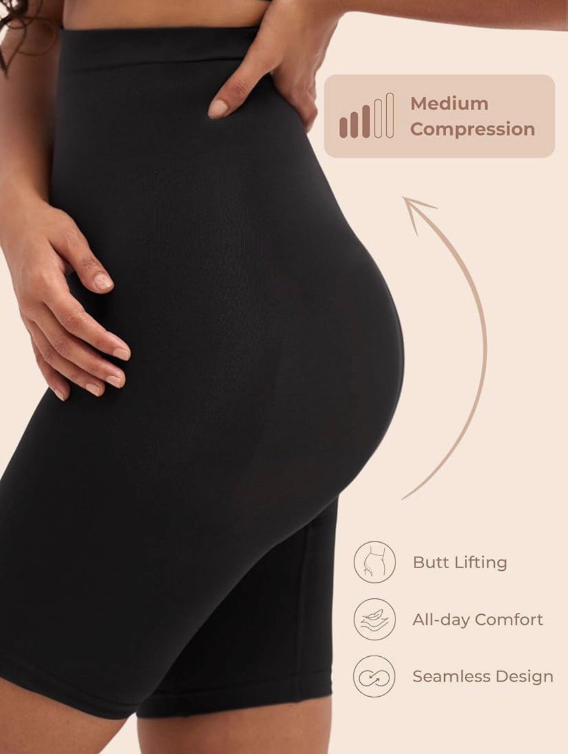 4-in-1 Quick Slim Tummy, Back, Thighs, Hips Body Shaper (Pack of 2)