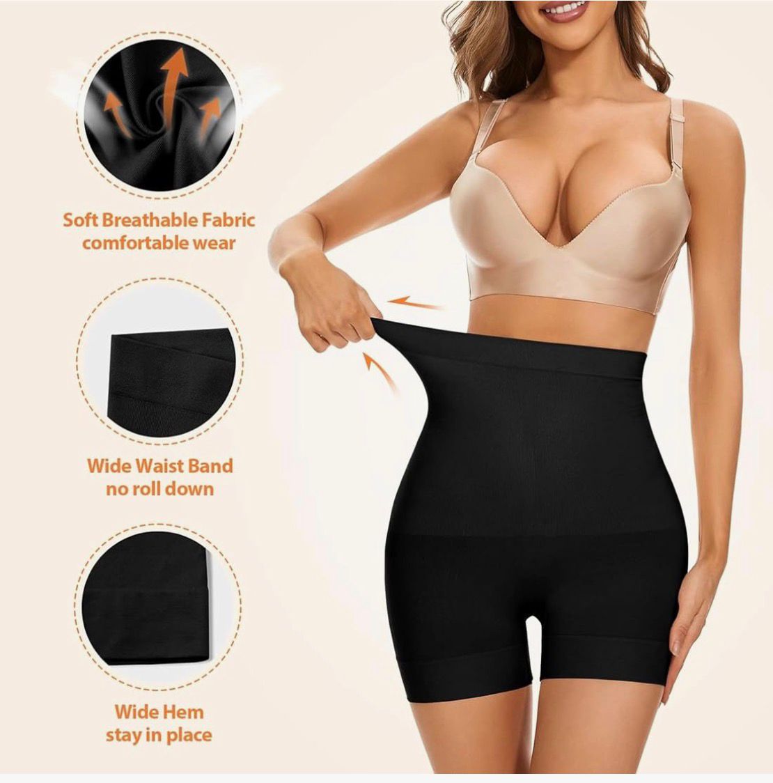 4-in-1 Quick Slim Tummy, Back, Thighs, Hips Body Shaper (Pack of 2)