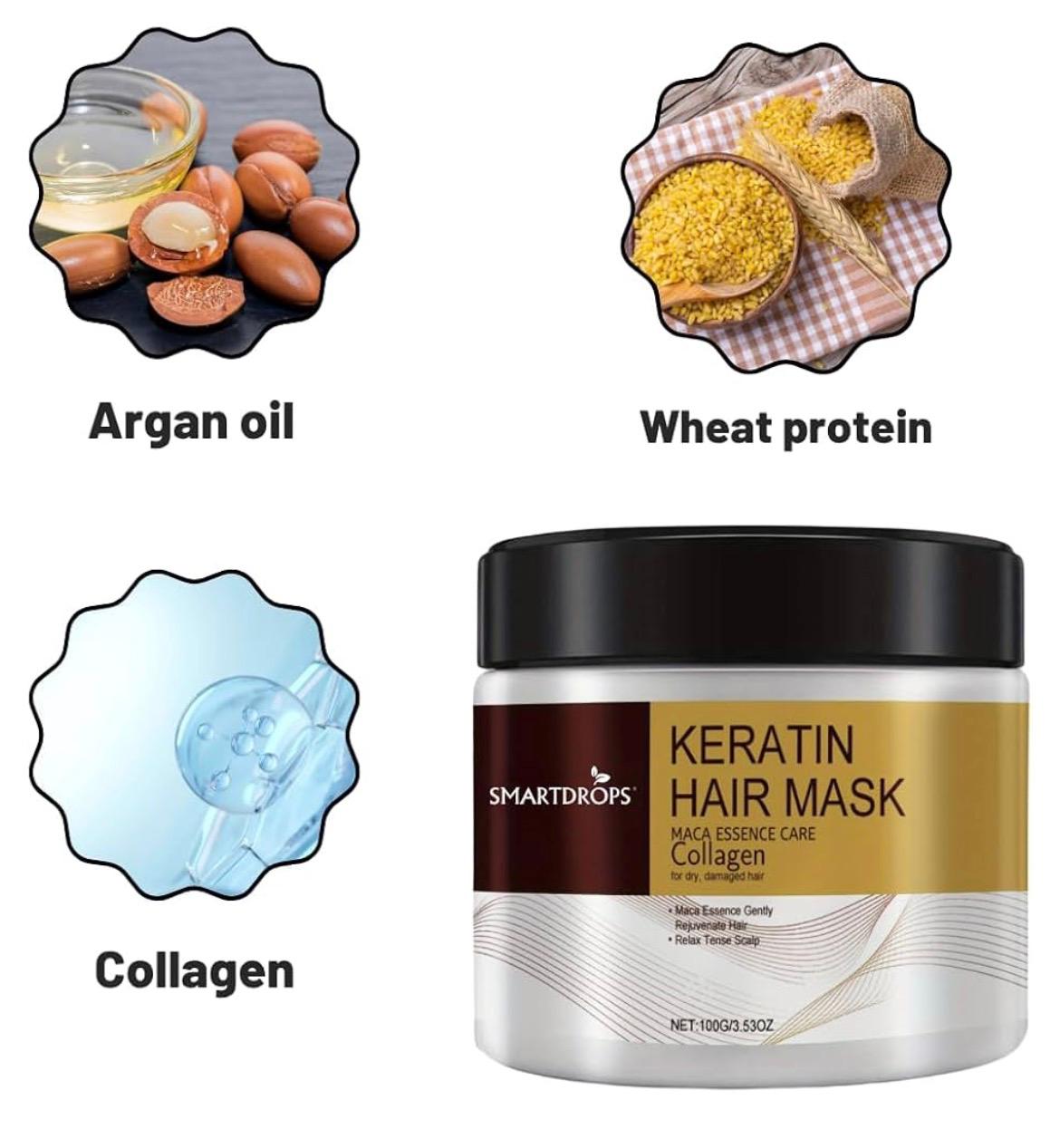 Keratin Repair Hair Mask | Deep Nourishment for Smooth, Soft & Frizz-Free Hair (100 g)